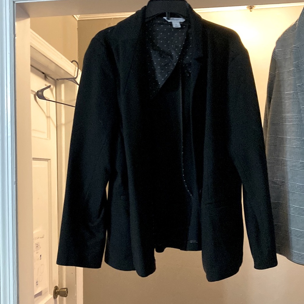 Black womens blazer XL
